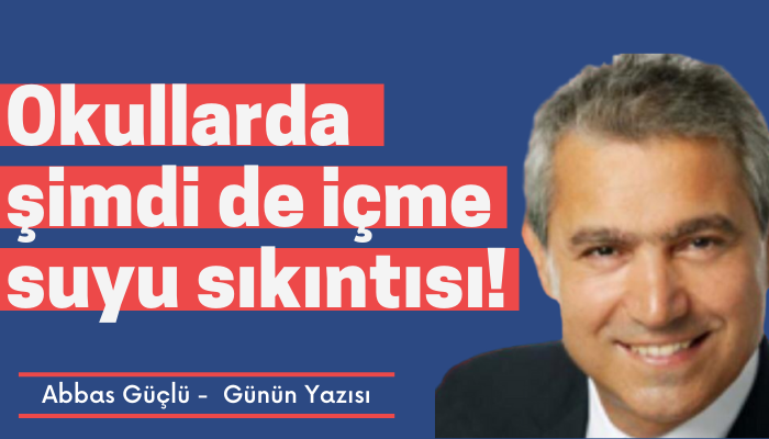 Okullarda şimdi de içme suyu sıkıntısı!