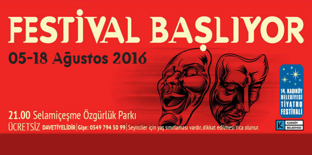 14. Kadıköy Belediyesi Tiyatro Festivali Başlıyor