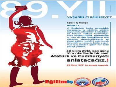 Eğitim-İş'ten 'Ders Anlatma' Eylemi