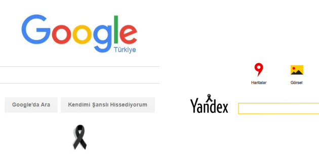 Google ve Yandex'den Ankara'ya Tam Destek..! 