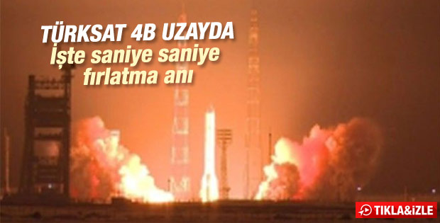 Türksat 4B uydusu uzayda!