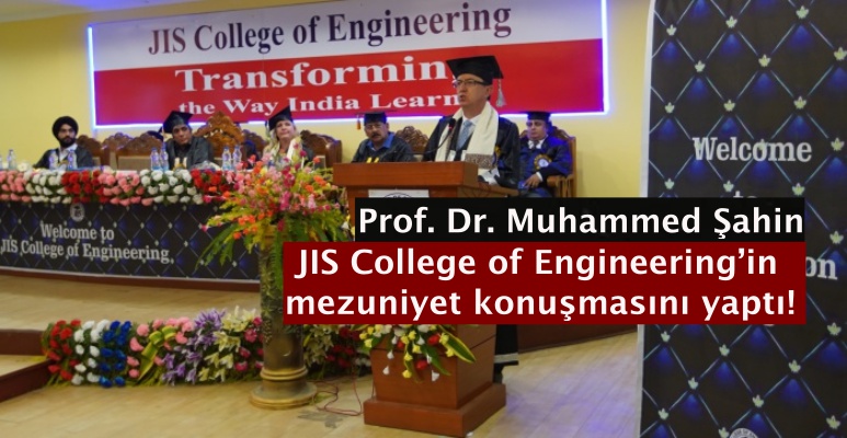 Prof. Dr. Muhammed Şahin JIS College of Engineering’in mezuniyet konuşmasını yaptı!