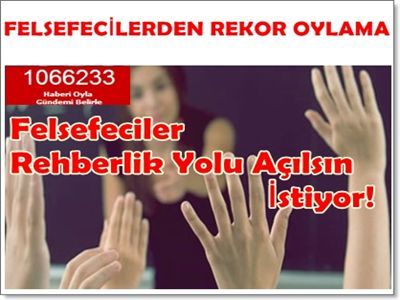 Felsefe Grubu Öğretmenlerinden Rekor Oylama