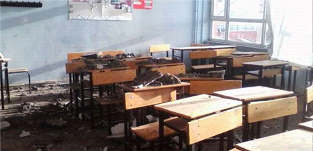 Öğrenciler sınıfa girince dehşete düştü