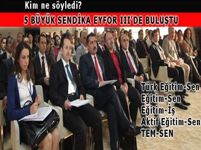 5 Büyük Sendika Bir Araya Geldi