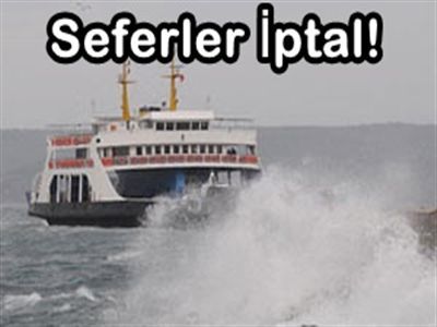 İDO Seferleri İptal Edildi