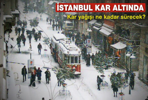 İstanbul'da Kar Etkili Oluyor 