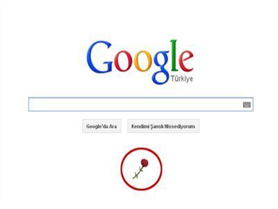 Google'dan Atatürk İçin Kırmızı Karanfil