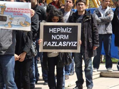 Bilişim Öğretmenlerinden Protesto