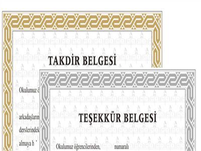  5. 6. 7. 8. Sınıf Takdir Teşekkür Hesaplama 