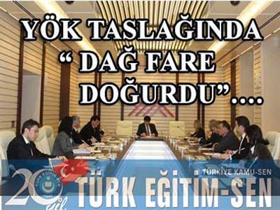 YÖK Taslağında 'Dağ Fare Doğurdu'….