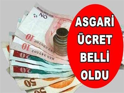 Asgari Ücret Belli Oldu