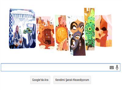 Google'dan Antoni Gaudi İçin Özel Doodle