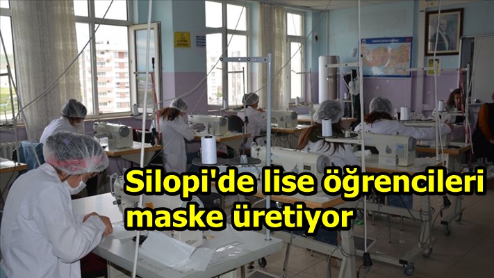 Silopi'de lise öğrencileri maske üretiyor