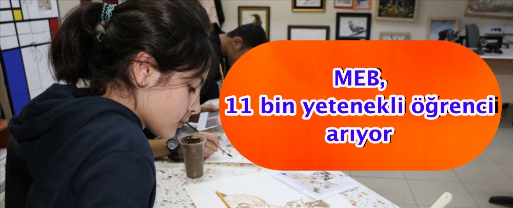 MEB, 11 bin yetenekli öğrenci arıyor