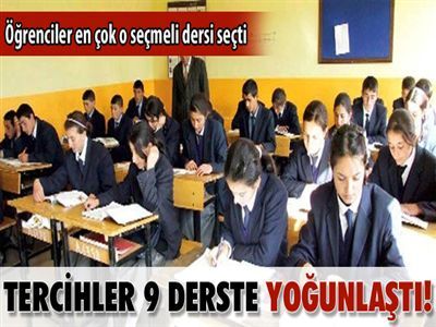 En Çok Seçilen Ders Hangisi Oldu?