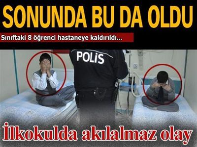 Okulda Arkadaşlarına Biber Gazı Sıktı