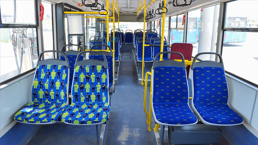 Başkentte otobüslerde 'öncelikli koltuklara' özel figür