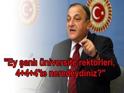 Vural: 'Bu cübbeliler 4+4+4'te neredeydi?'