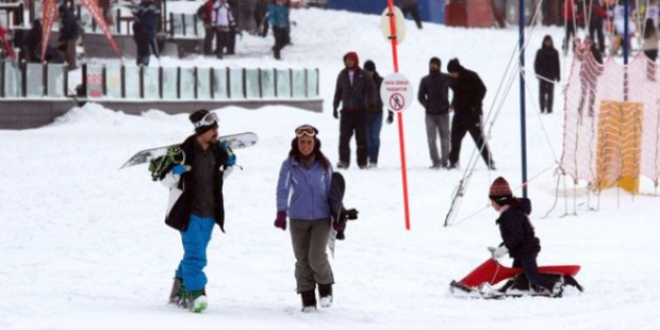 Erzurum'da 500 öğrenci tatili kayak öğrenerek geçirecek