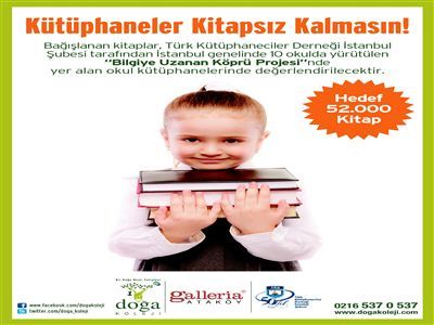 Doğa Koleji, 10 Okulun Kütüphanesi İçin Kitap Toplama Kampanyası Başlattı