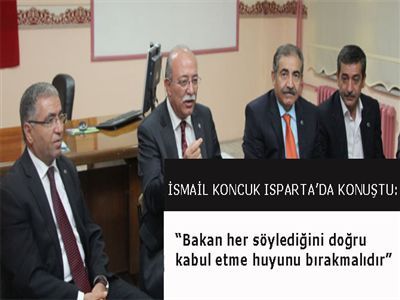 Koncuk: 'Bakan her söylediğini doğru kabul etme huyunu bırakmalıdır'