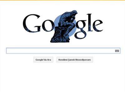 Google'dan Auguste Rodin İçin Doodle!