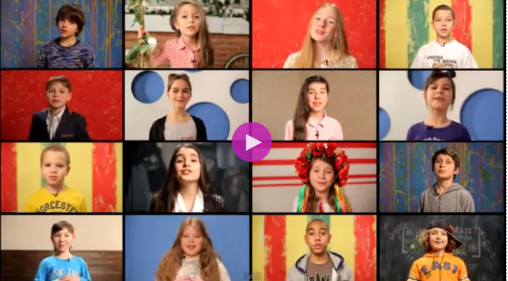  Ukraynalı Çocuklardan 'Yeni Bir Dünya' performansı!