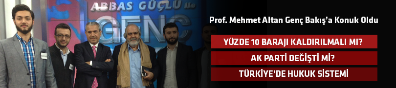 Prof. Mehmet Altan Genç Bakış'ta Gençlerle Türkiye'yi Tartıştı