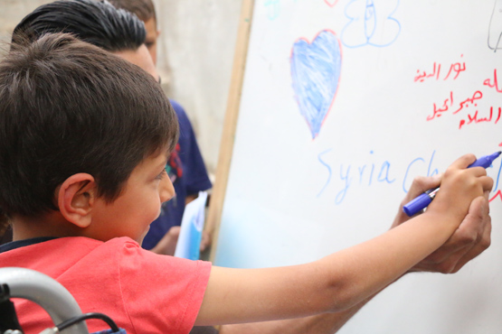 Suriye'de engelli çocuklara özel okul